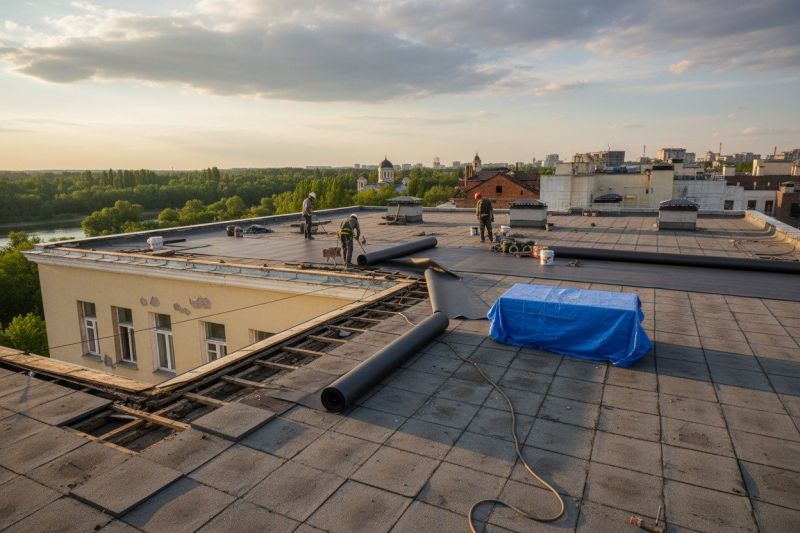 Cost of Flat Roof Replacement in Lititz, PA